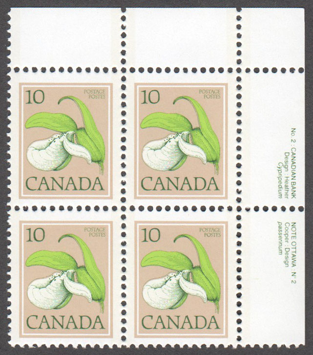 Canada Scott 711a MNH PB UR Pl.2 - Click Image to Close